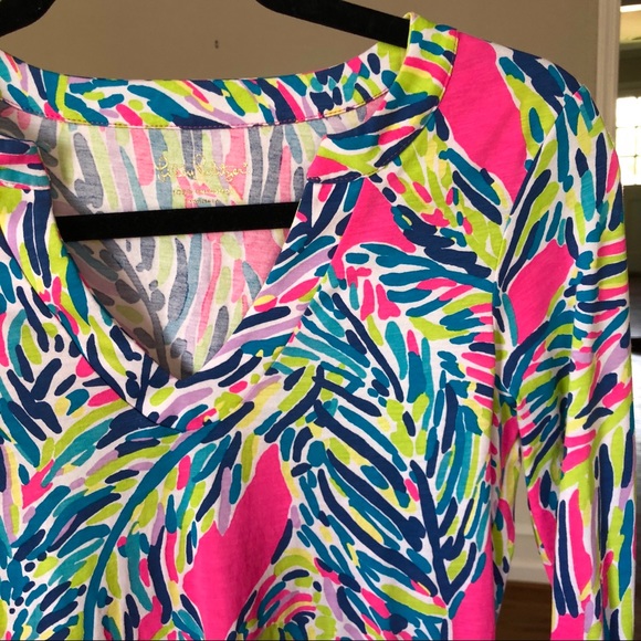 Lilly Pulitzer Rossmore V-neck T-shirt dress NWOT - Picture 4 of 8